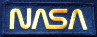 NASA Classic Gold Logo Patch