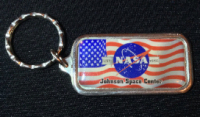 Johnson Space USA NASA Keyring Stainless Steel