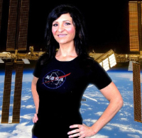 NASA Logo Rhinestone Ladies Cut T-Shirt