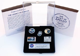 Final Moon Mission Apollo 17 Flown To Moon Pin Limited Set NASA Space Progr