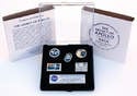 Final Moon Mission Apollo 17 Flown To Moon Pin Limited Set NASA Space Program