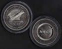 NASA USAF ROCKWELL X-31 COIN MEDALLION CONTAINS METAL FROM AN X-31 AIRCRAFT