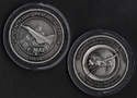 NASA DRYDEN F-16XL COIN MEDALLION - CONTAINS METAL FROM AN F-16XL AIRCRAFT