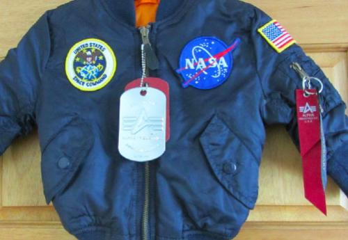 NASA Small Jacket Size 2T Age 3-4 Alpha Industries USA Space Command