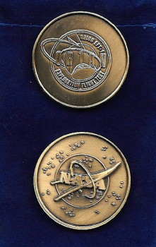 NASA ORION EXPLORATION FLIGHT TEST EFT-1 COMMEMORATIVE 39MM ANTIQUE BRONZE COIN
