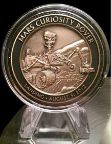 Mars Curiosity Test Material Medallion (NASA) 