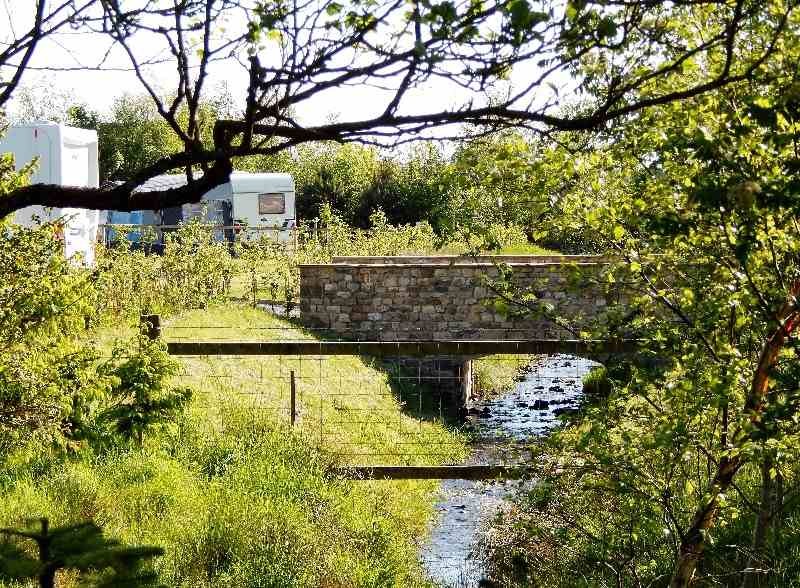 Bridge and Stream at Thornbrook Barn Caravan Site