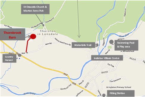 Where to Find Thornbrook Barn (Google maps)