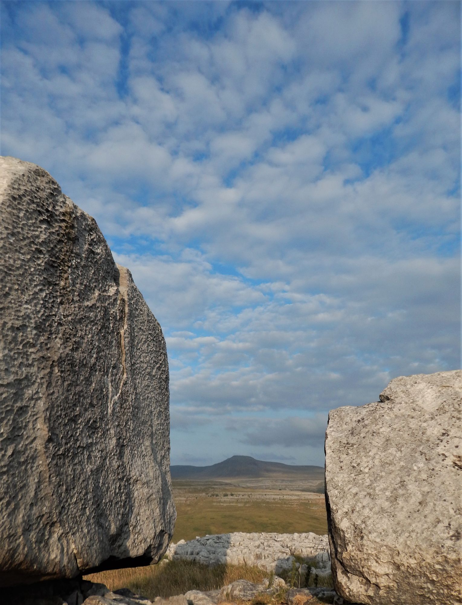 Cheese Press Stones with Ingleborough