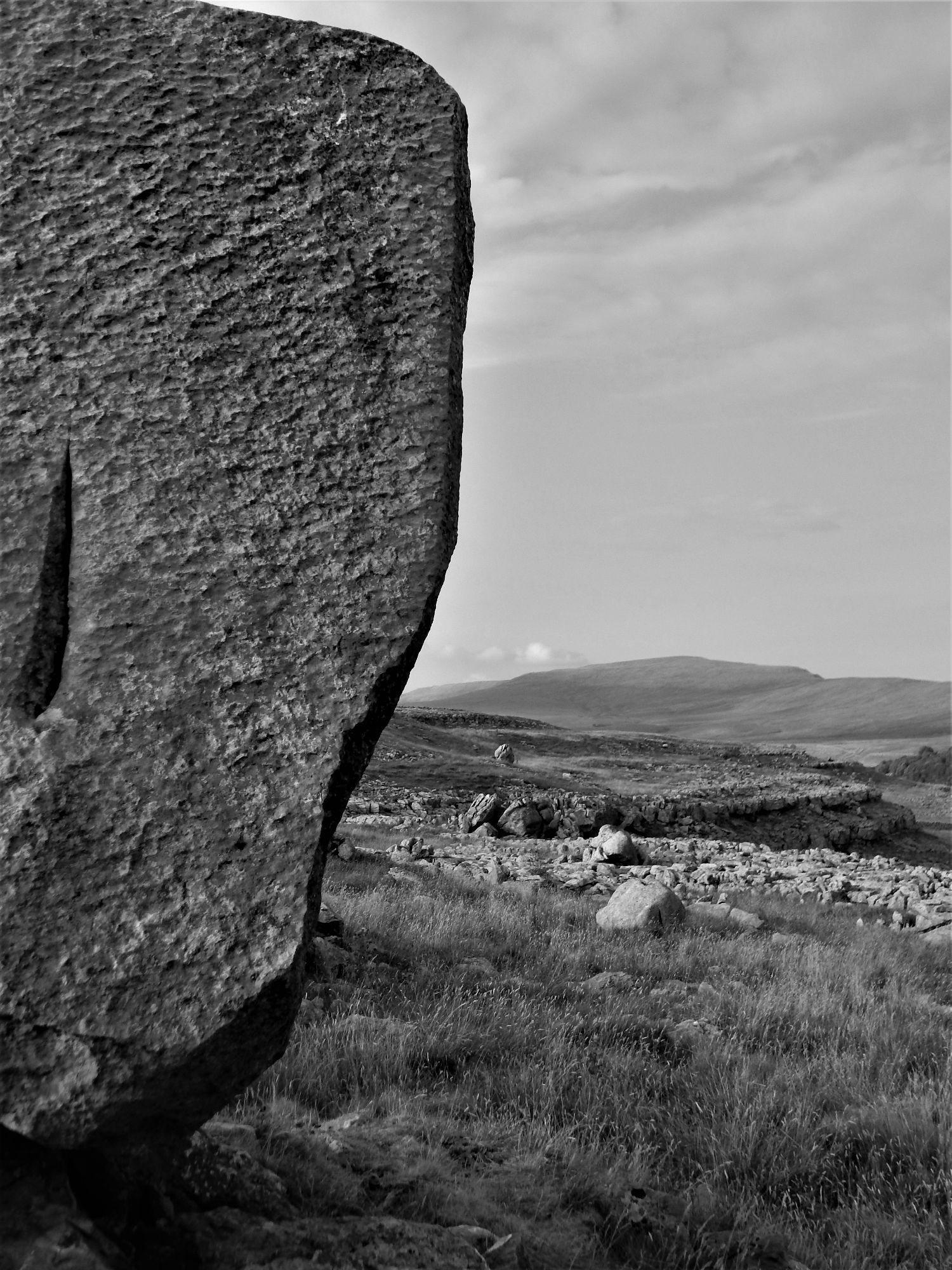 Cheese Press Stones towards Whernside