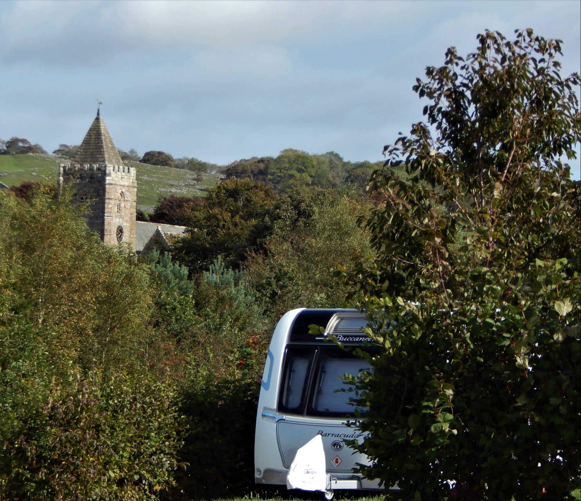 St Oswalds Church Thornton in Lonsdale from Thornbrook Barn