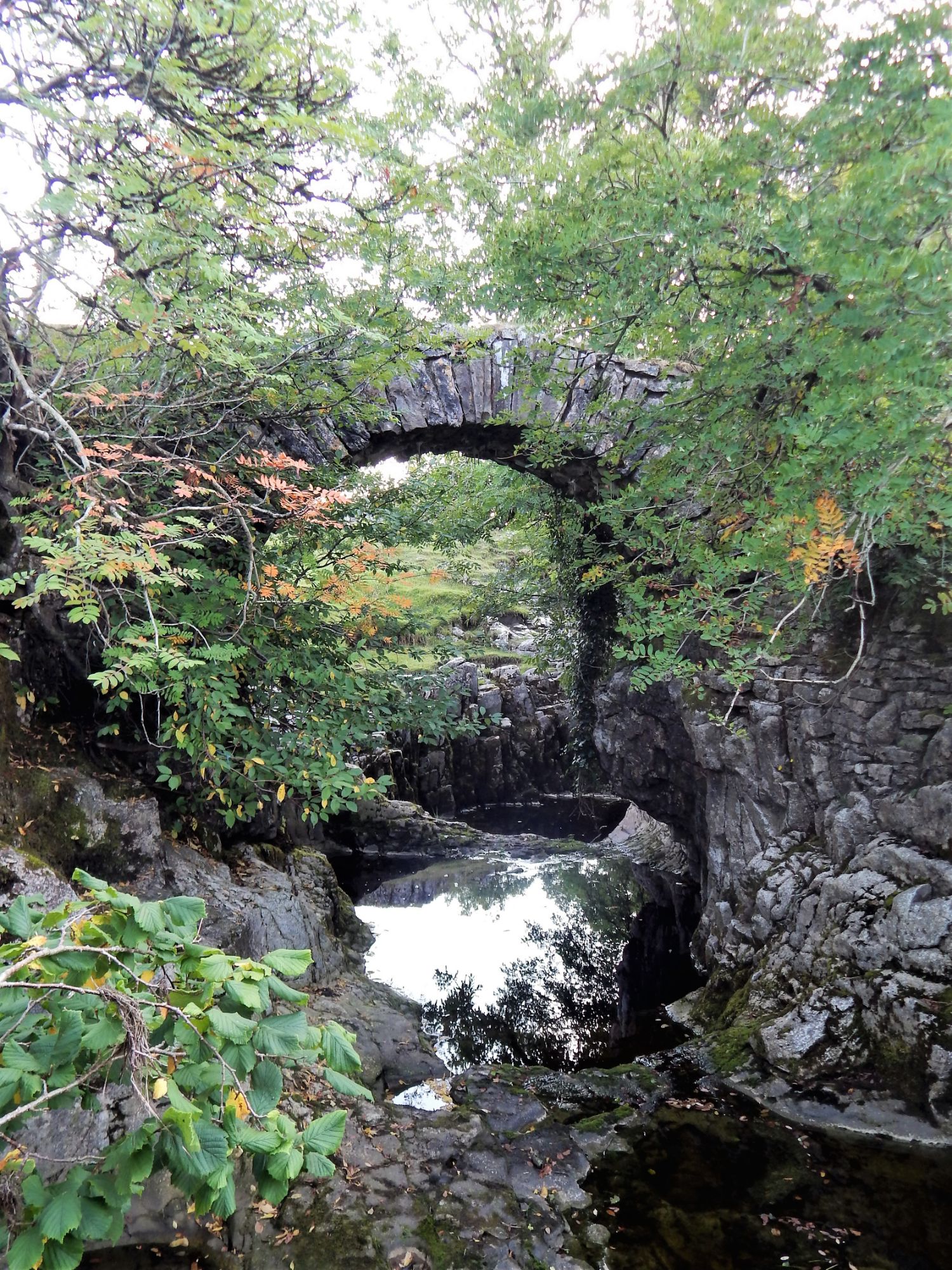 Thorns Gill packhorse bridge