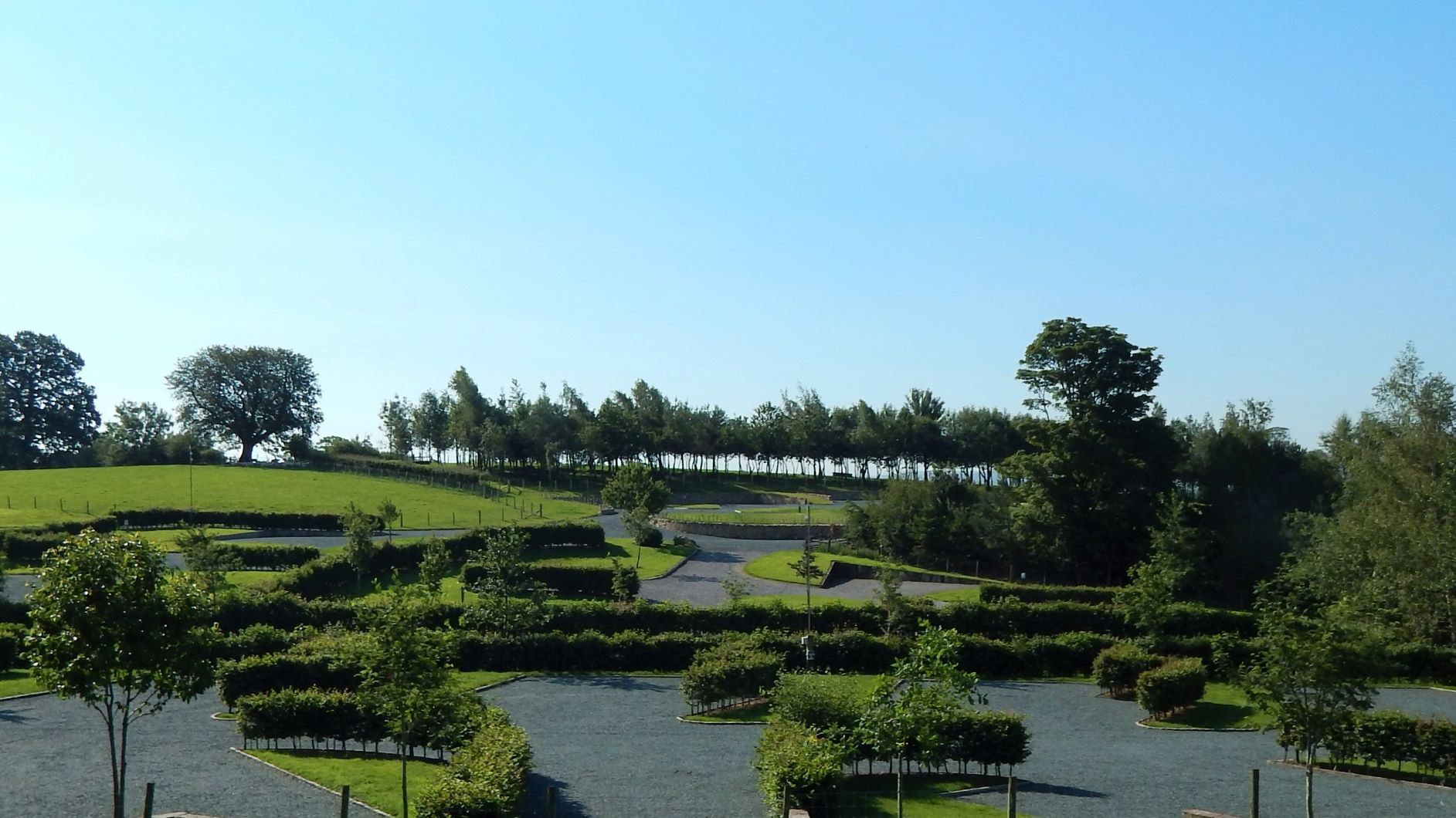 Thornbrook Barn Caravan Site - view over the site