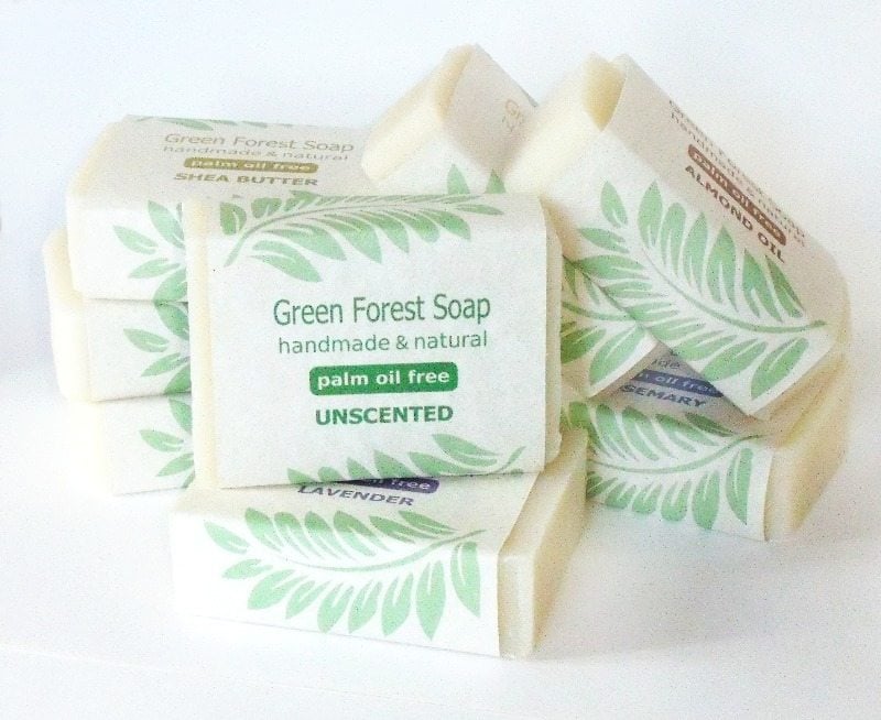 Green Forest Soap products - palm oil free - natural & handmade 