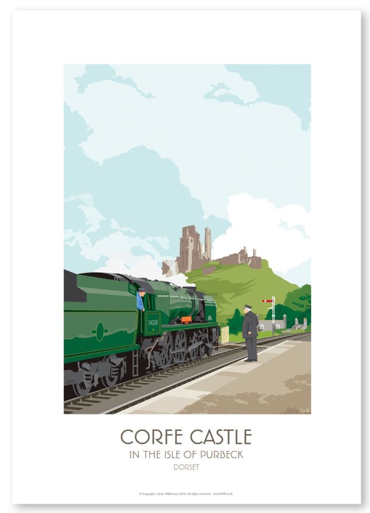 CORFE CASTLE / STEAM TRAIN