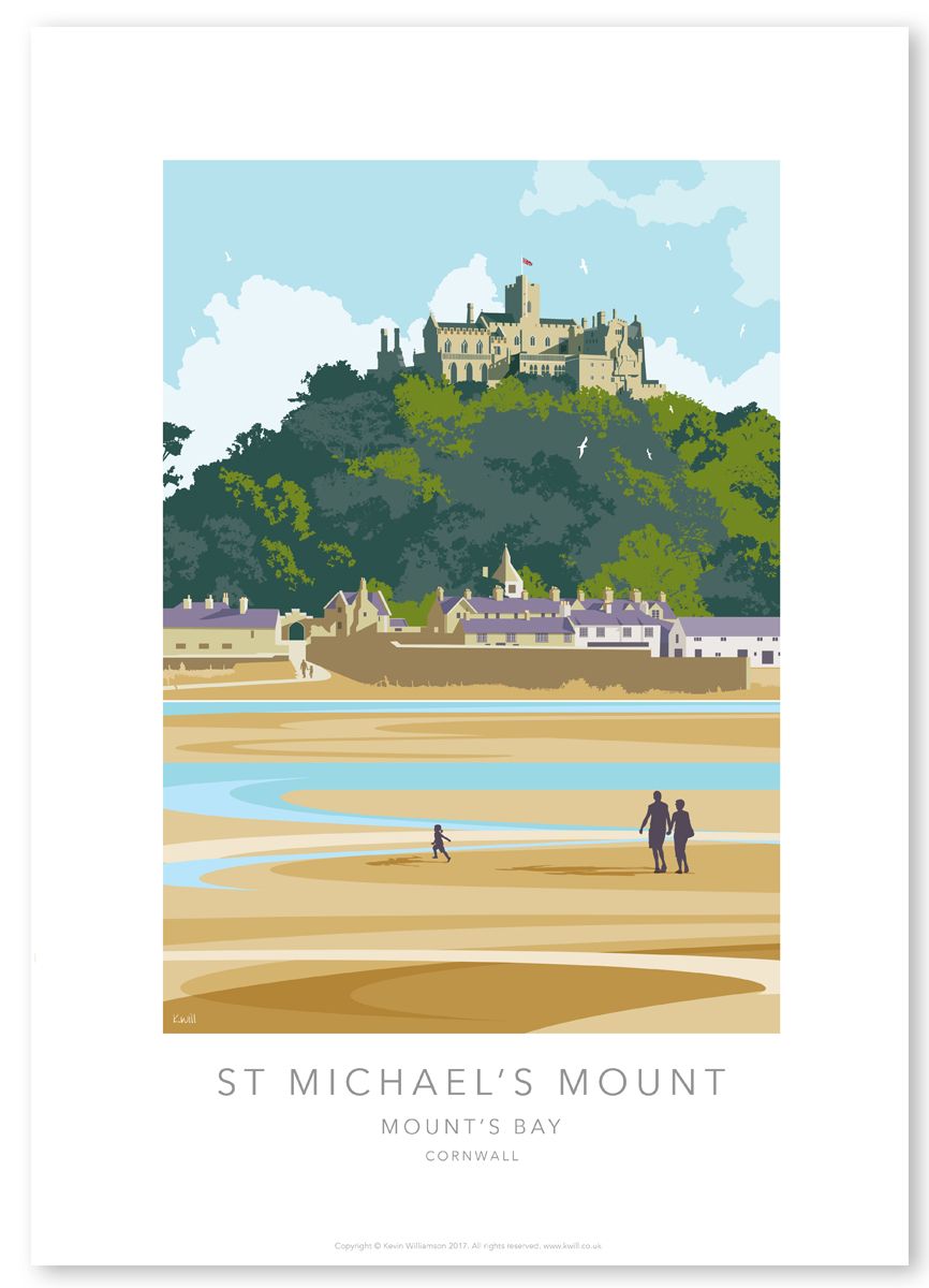 WALKING TO OVER ST. MICHAEL'S MOUNT