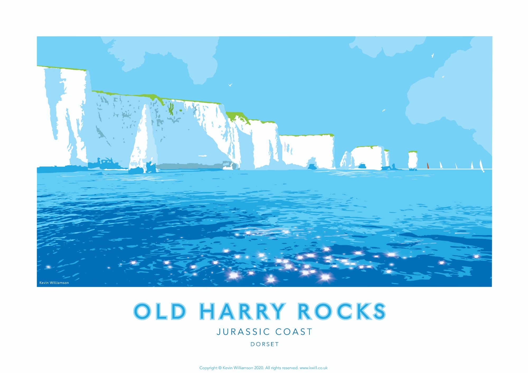 Old Harry Rocks, Dorset Print