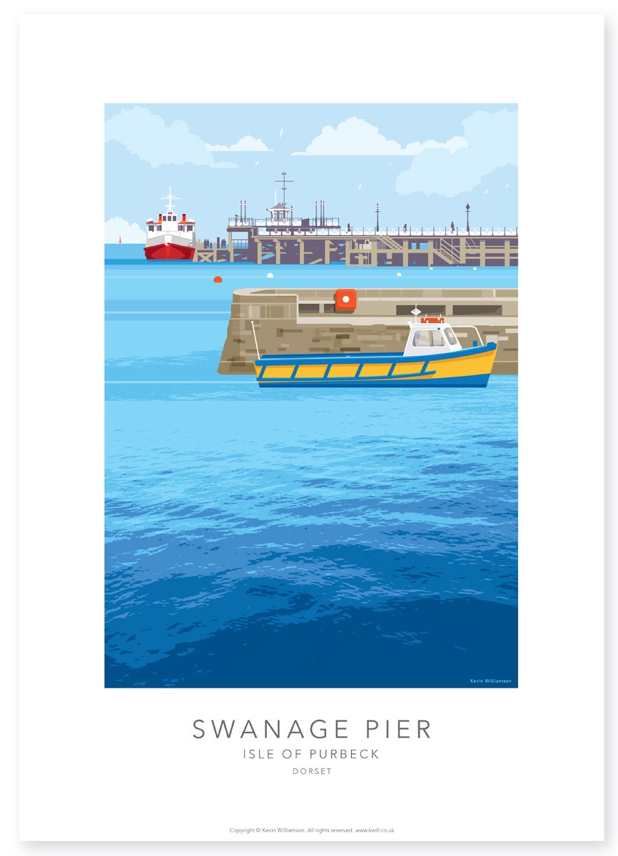 ARRIVING AT SWANAGE PIER