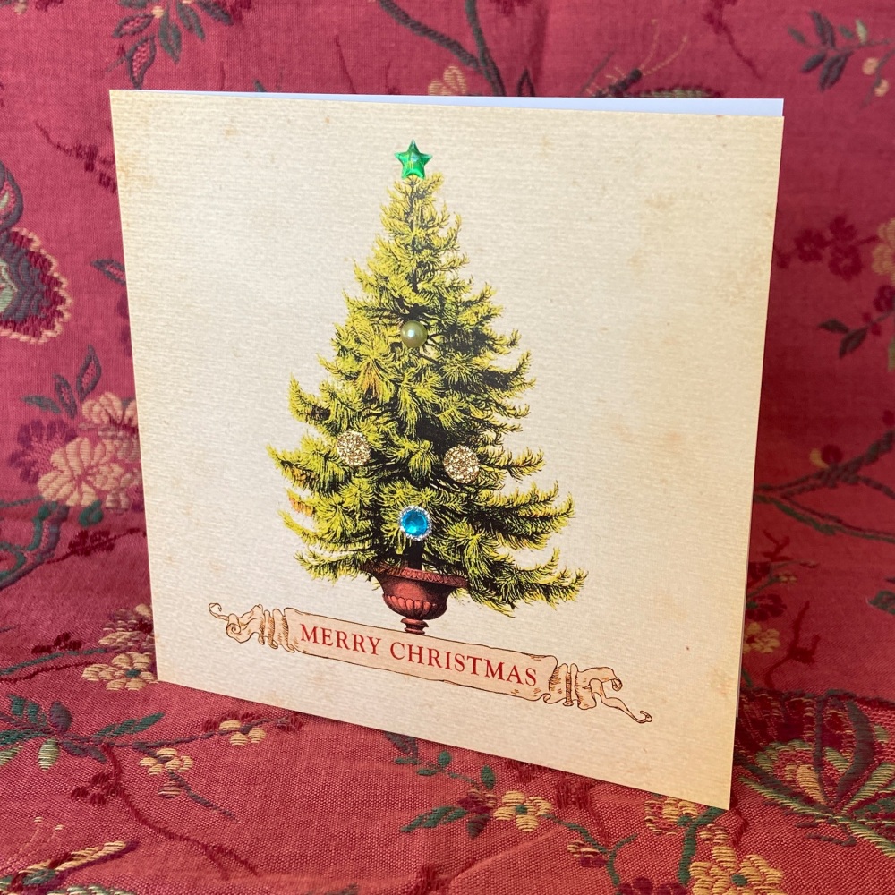 Christmas Tree Jewel Card