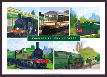 SWANAGE RAILWAY MULTI PRINT