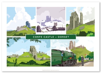 CORFE CASTLE MULTI PRINT