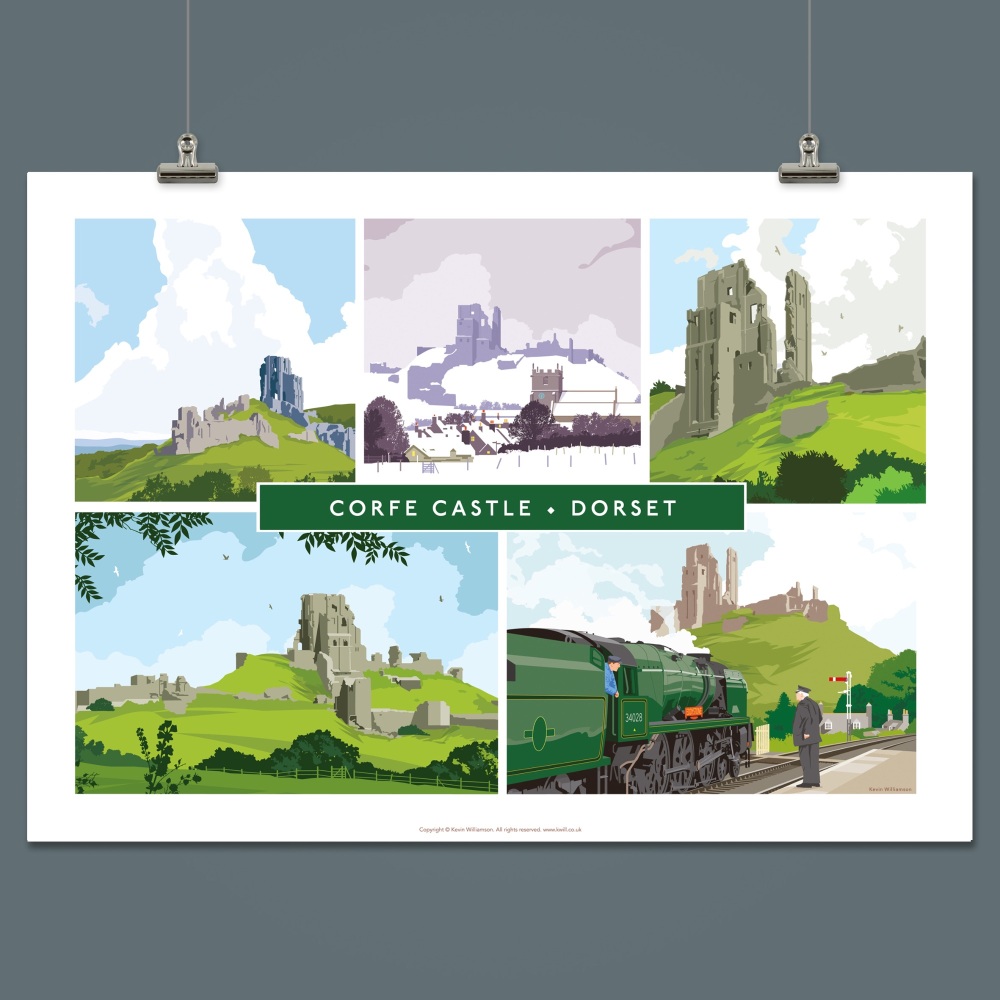 CORFE CASTLE MULTI PRINT