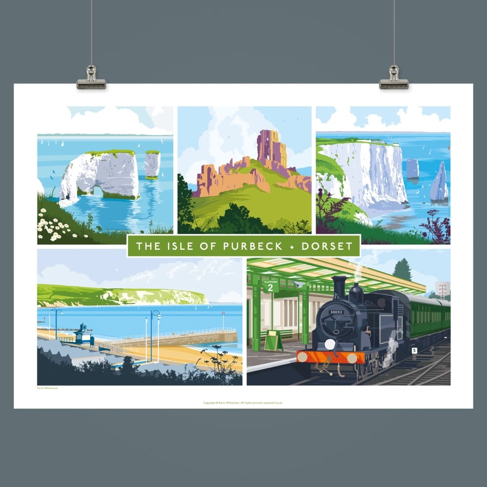 ISLE OF PURBECK MULTI PRINT II