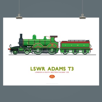 L&SWR ADAMS T3 Side view