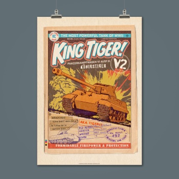KING TIGER COMIC PRINT