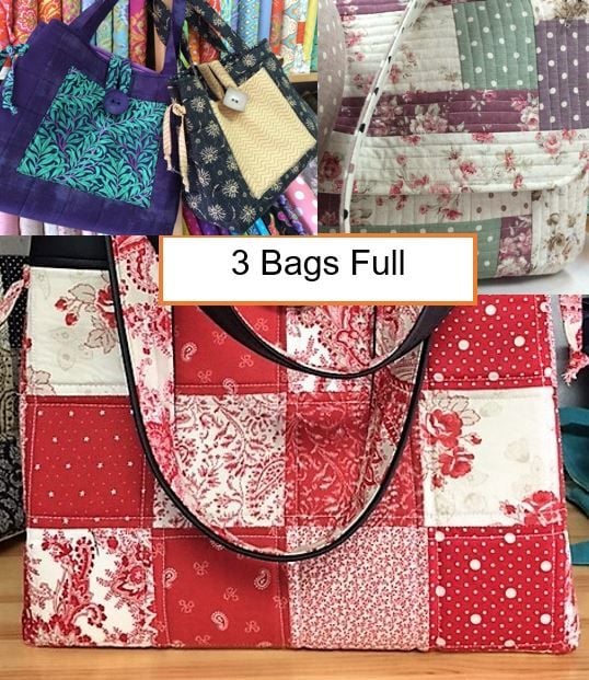 3 Bags Full - Juberry Bag Patterns Combo