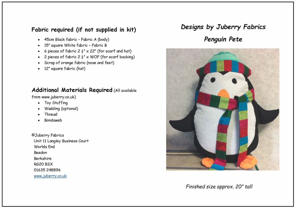 JUBPP - Penguin Pete a Design by Juberry Fabrics