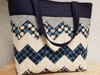 Chevron Bag Pattern designed by Juberry Fabrics