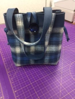 Tockwith Bag Pattern with Faux Leather by Juberry Fabrics