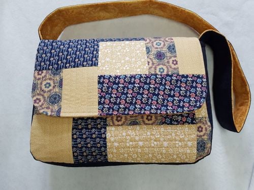 Messenger Bag Pattern designed by Juberry Fabrics
