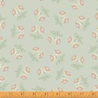 50933-2 Blythe Floral Light Green and Pink
