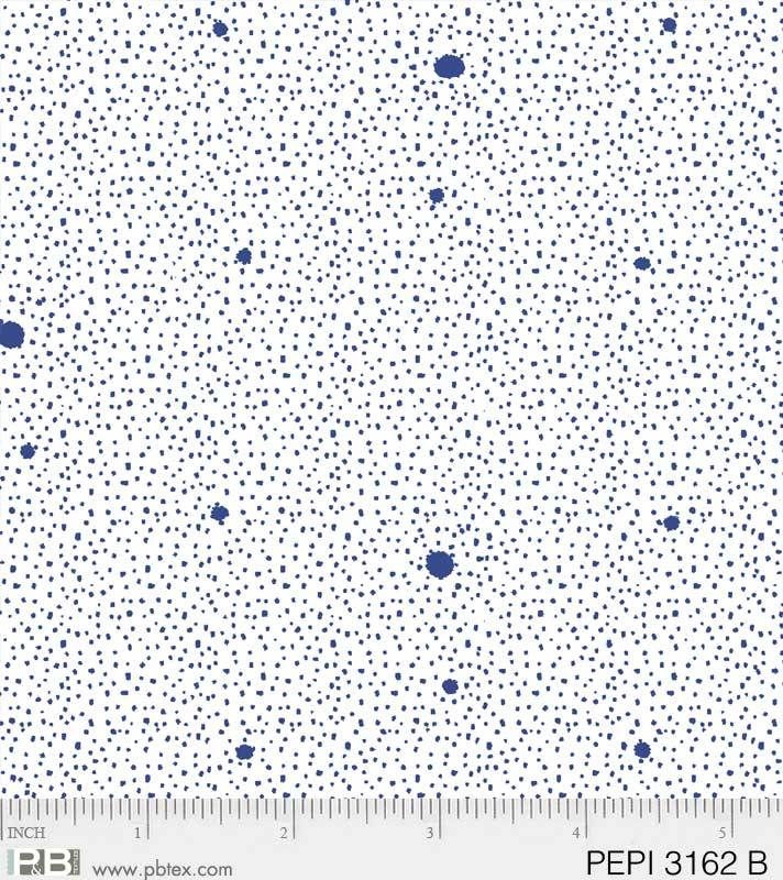 PEPI3162B Blue Dots on White
