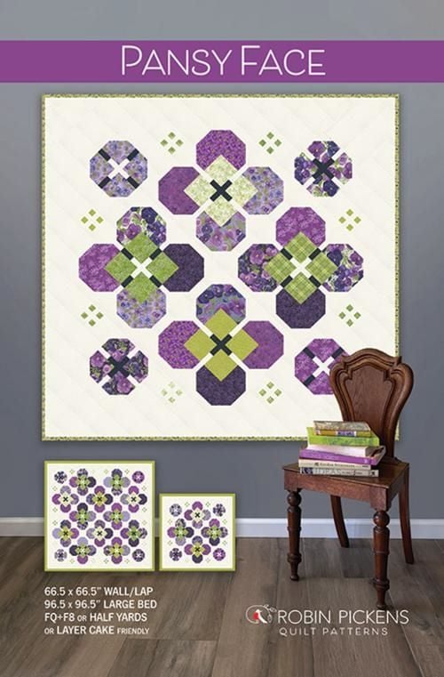 Pansy Face Quilt Pattern from Robin Pickens
