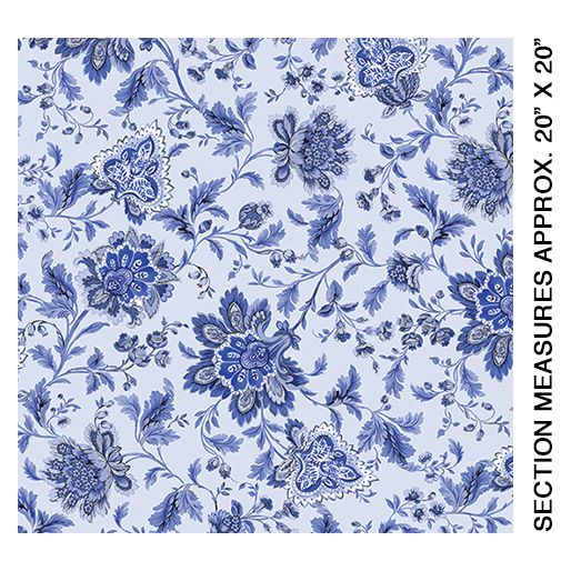 7904-05 Maison Des Fleurs - Jacobean Floral Powder Blue