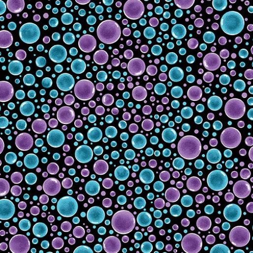 13006-66 Bubbles Purple-Teal