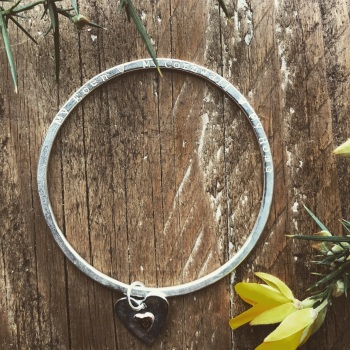'Cornwall My Home' Flatten Bangle 