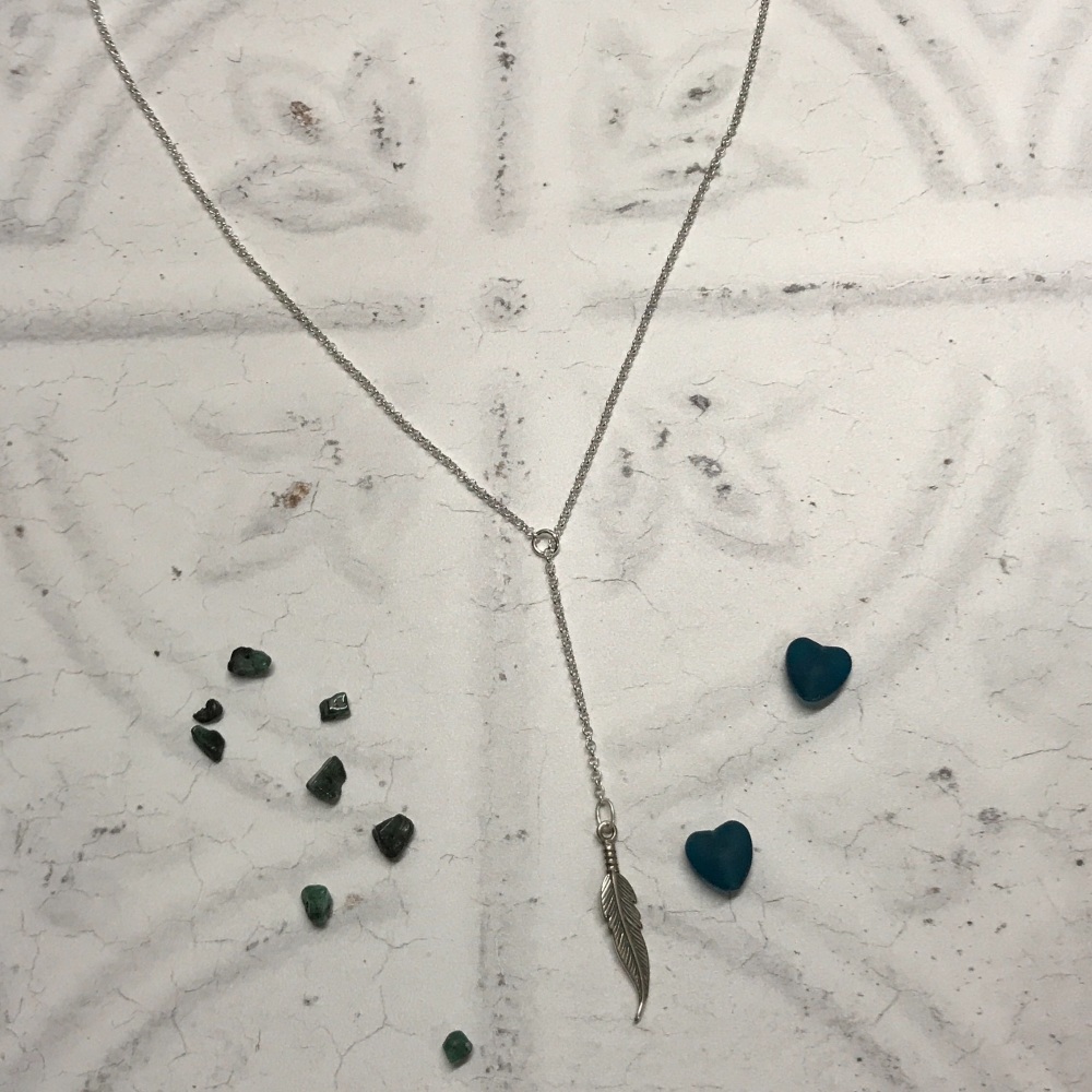 Y Lariat Necklace with a choice of charm
