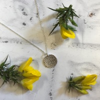 Hammered Disc Necklace 