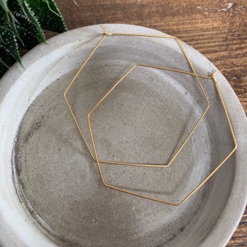 Brass Shape Wire Hoops