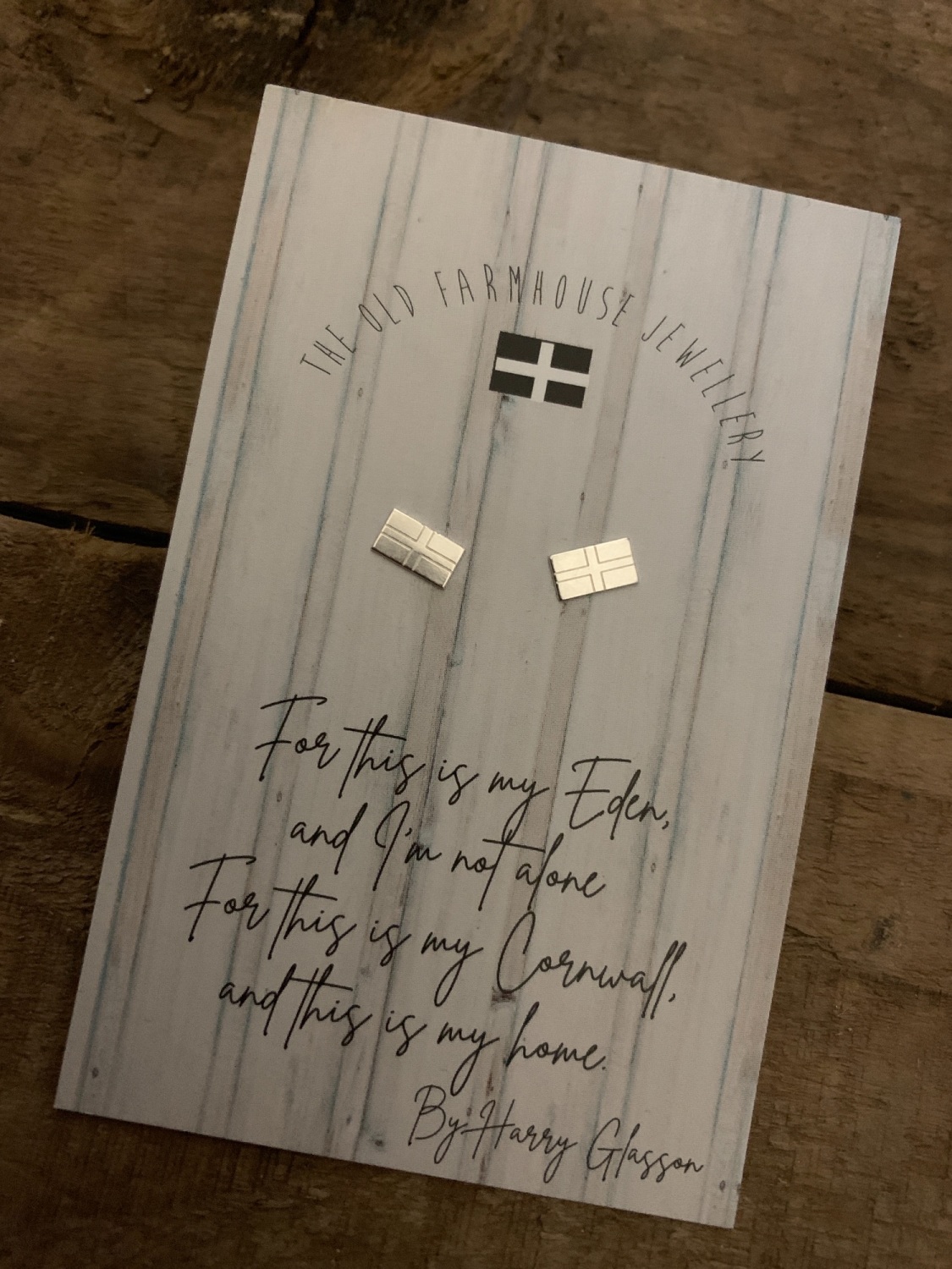 Cornwall My Home Cornish Flag Mini Studs