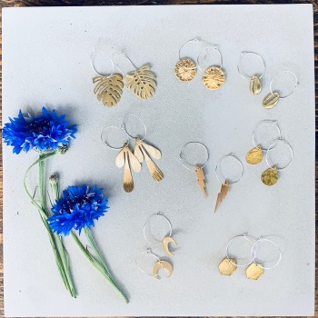 Medium Brass Earrings 