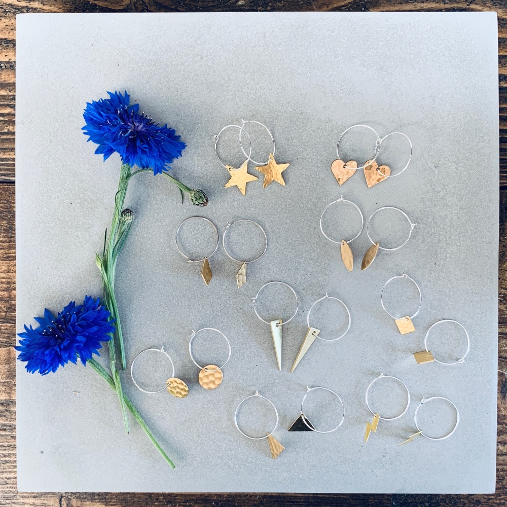 Small Brass Earrings 