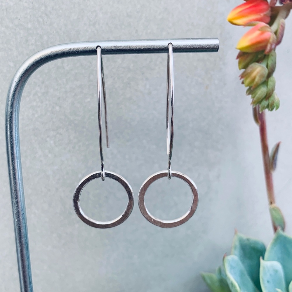 Long Hoop Earrings 