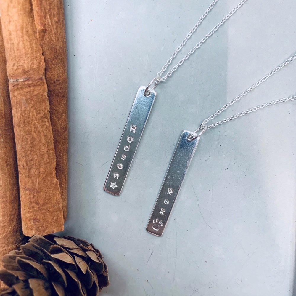 Personalised Bar Necklaces 