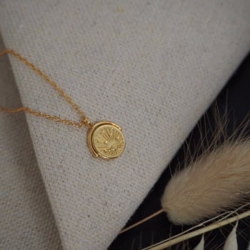 Gold Plated Planet Necklace 