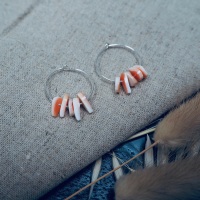 Chipped Shell Earrings 